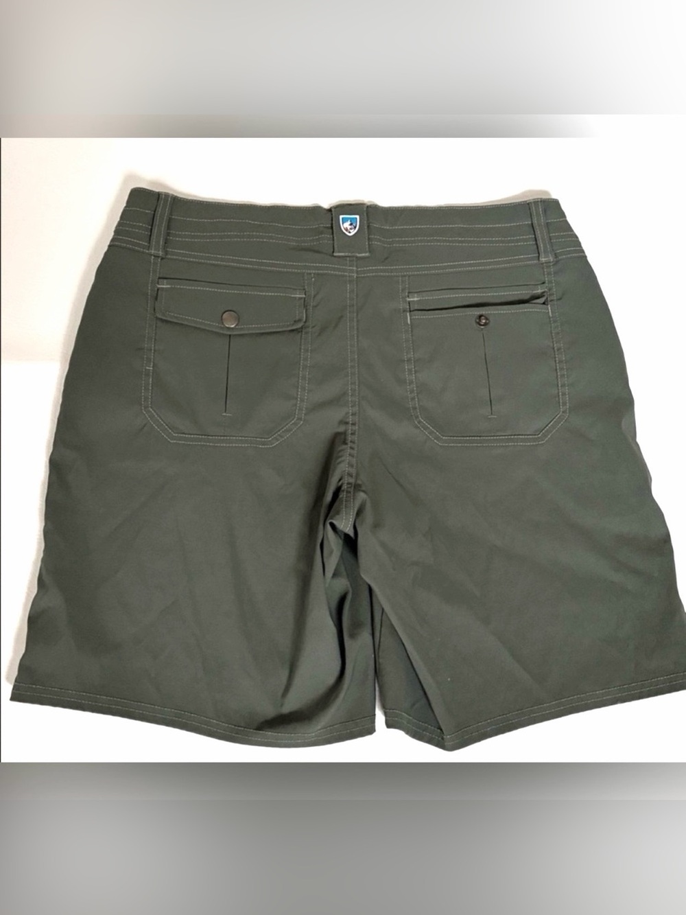 KÜHL Women’s Shorts Kliffside Air Roll Up Khaki Green Shorts New size 10 - Picture 9 of 14